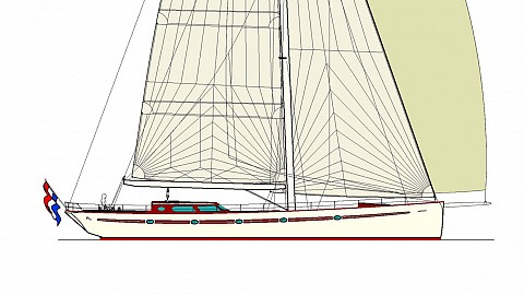 82' sloop or cutter Fast & Able